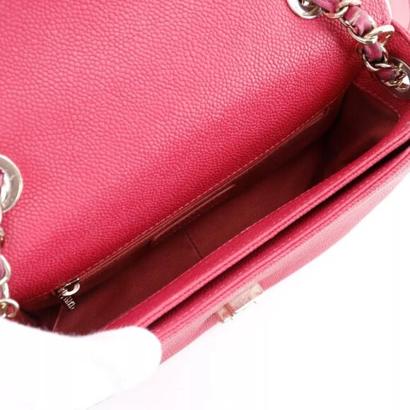 CHANEL COCO Mark top handle Handbag A93659 2WAYShoulder pink Caviar skin Women - Picture 12 of 12